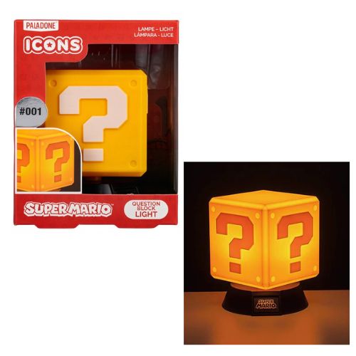 PALADONE – SUPER MARIO Question Block Lampada Iconica cm (In box cm)…x6…x24
